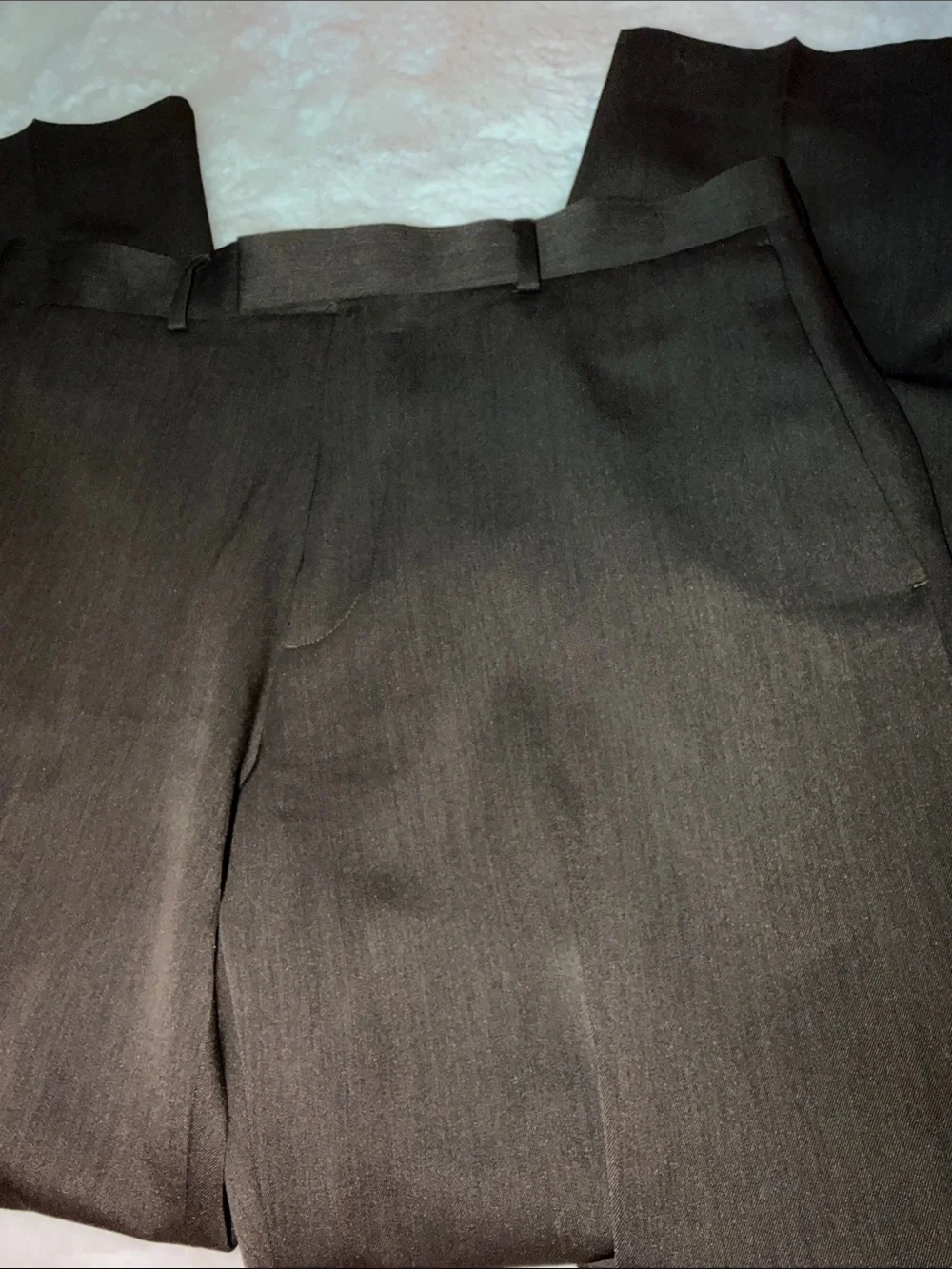 Axist Brown Men's Dress Pants with Subtle Texture 33X30